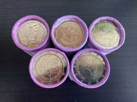 Rolos de moedas de 2€ comemorativas