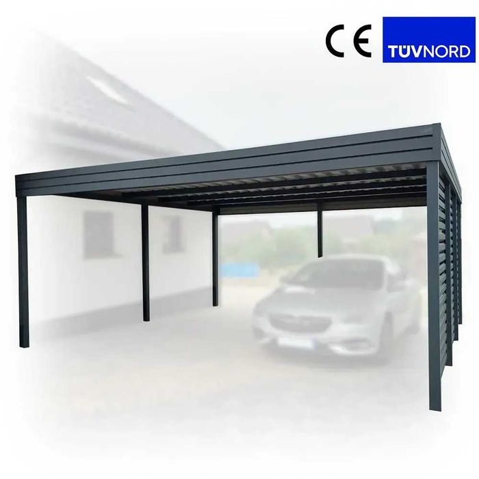 Carport 6x6 Nowoczesna Wiata Garażowa 1m² Altana Zadaszenie Garaż
