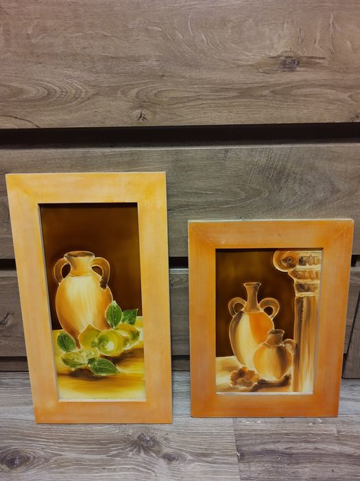 Stare obrazy malowane na szkle