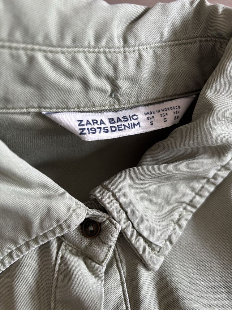 Koszula Zara S khaki