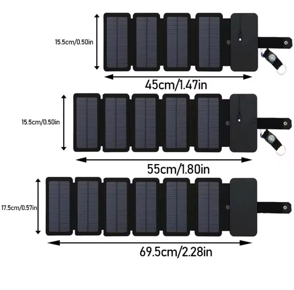 Солнечная портативная панель USB 2A
