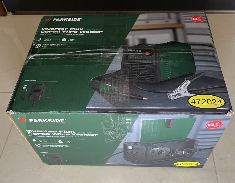 Spawarka parkside inwertorowa PIFDS 120 B2, 120 A