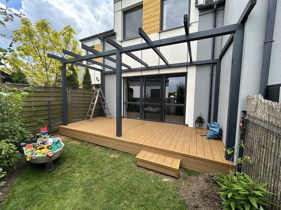 Wiaty, pergole, zadaszenia tarasów – tarasy z drewna i kompozytu