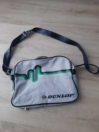 Dunlop torba na ramię A4 szara miejska pasek ekoskóra kieszeń