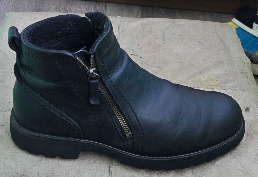 " Ecco" кожаные сапожки