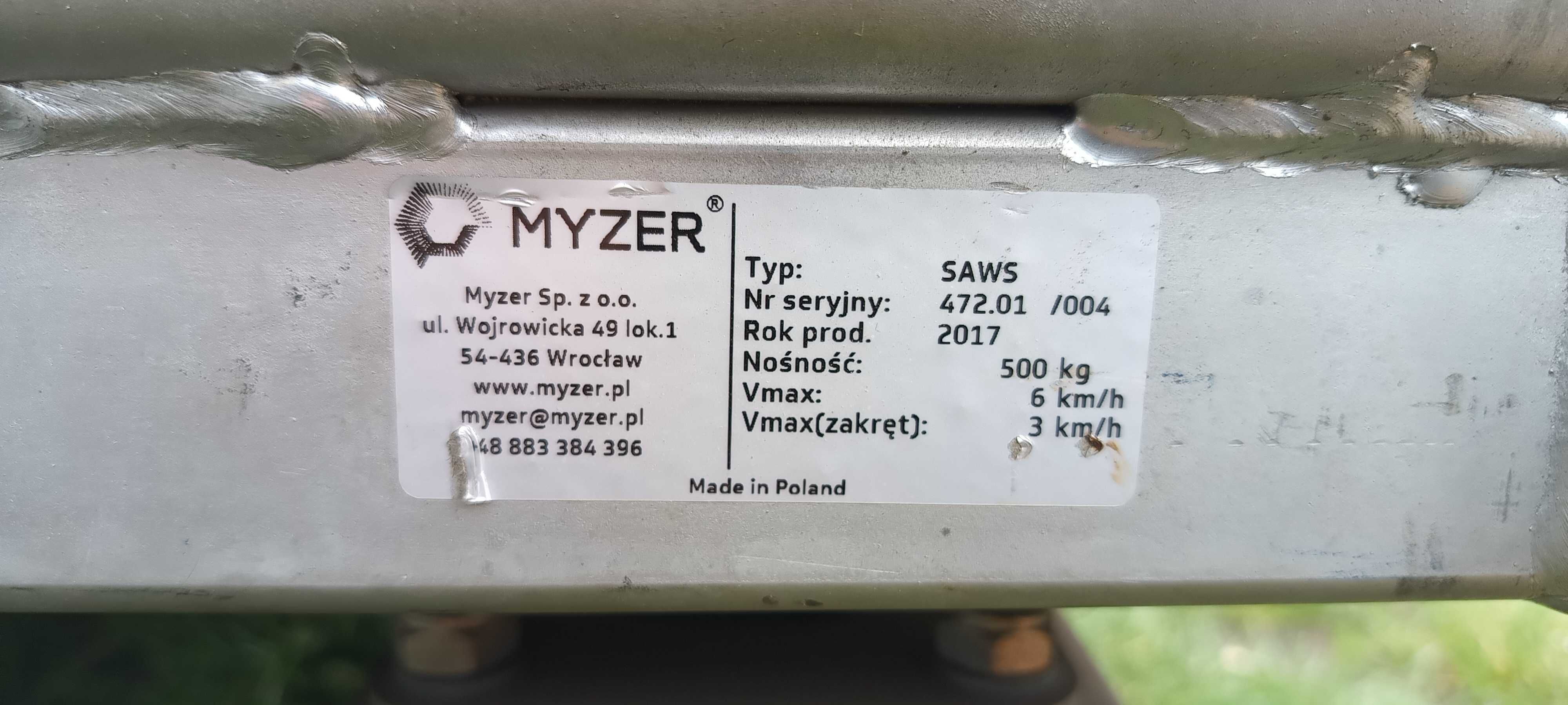 Wózek transportowy, platforma skrętna na europaletę