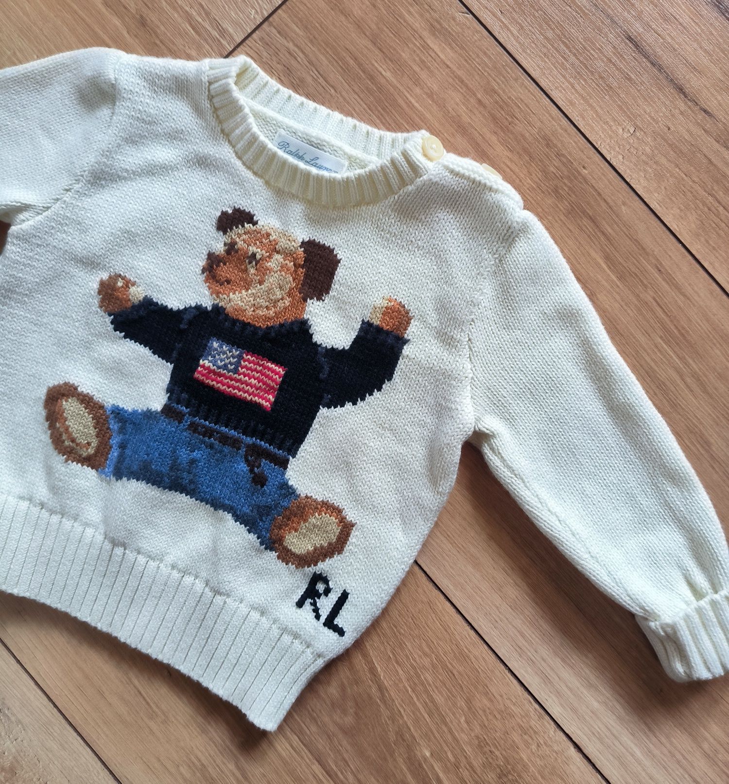 Ralph Lauren sweter sweterek dla niemowlaka nowy oryginalny