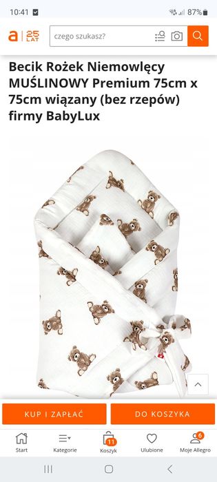 Rozek muslinowy ,otulacz