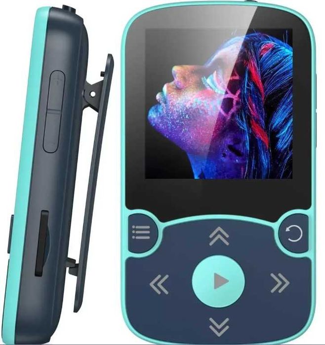 MP3 плеєр AGPTEK A65X Bluetooth 5.3, з кліпсою, крокоміром (синій)