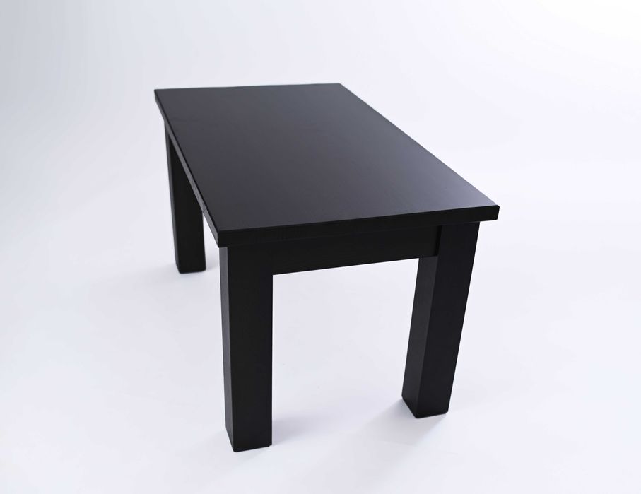 Stolik Kawowy DREWNIANY DĘBOWY Lakierowany kolor CZARNY