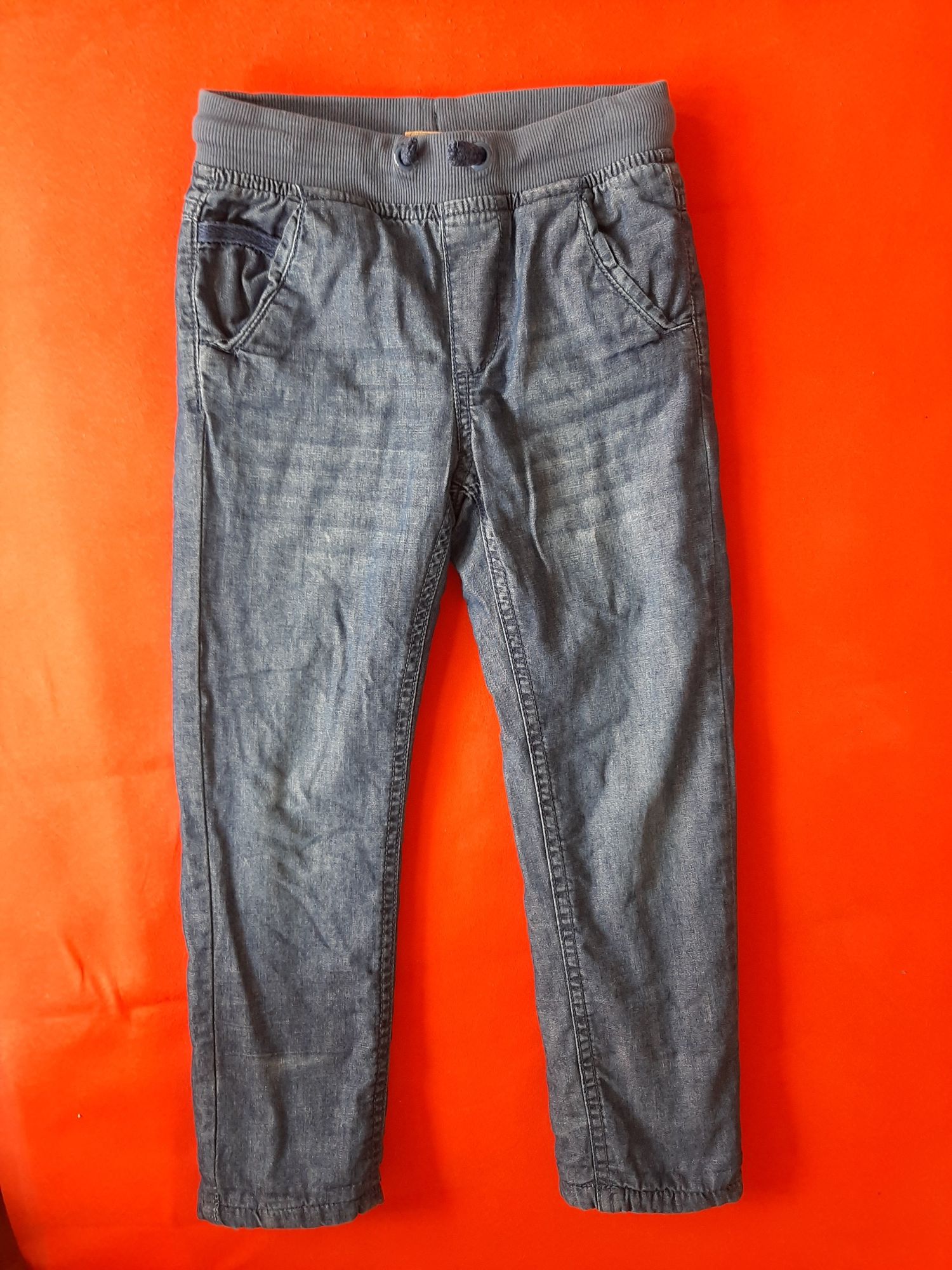 Ocieplane spodnie jeans rozmiar 116