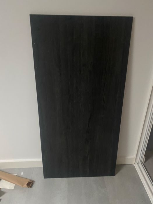 Tampo de Mesa Roble Azabache (120x59 cm) – Cor Preto/Antracite