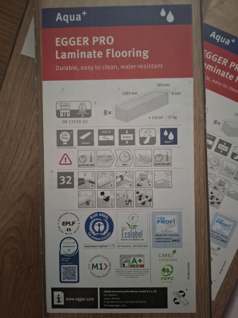Panele podłogowe laminowane Egger Dąb Nord EPL208