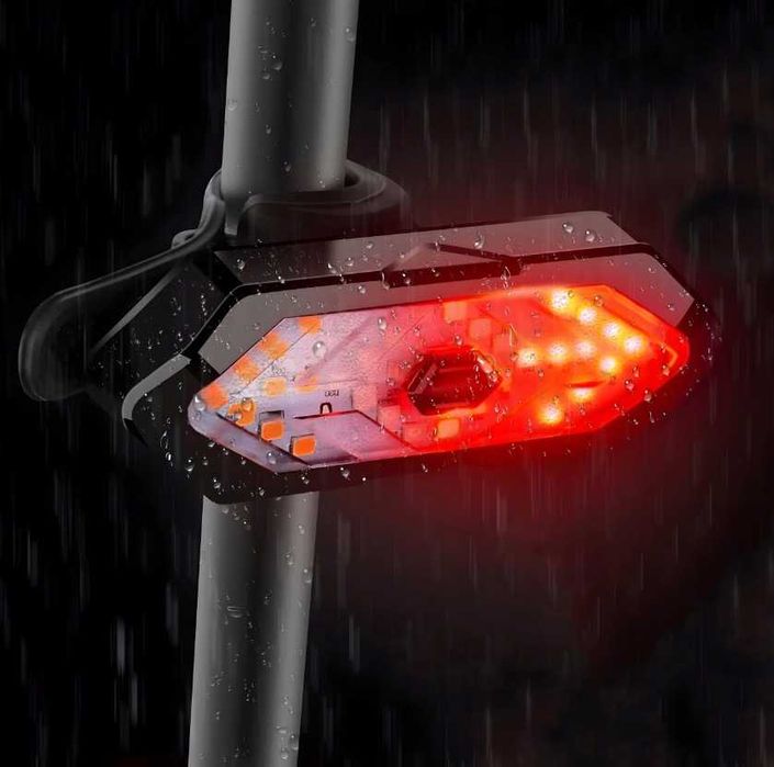 Вело ліхтар під сидіння з поворотниками та стопом + Пульт FY-1820