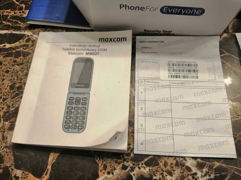 telefon komórkowy GSM Maxcom MM827 dla Seniora