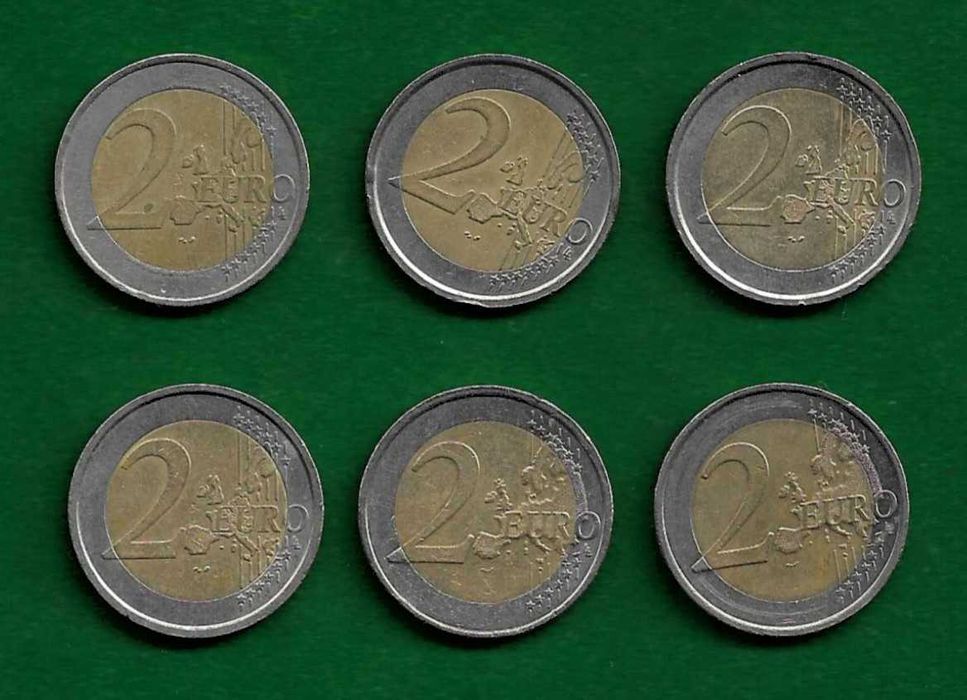 12 Moedas Comemorativas de 2 Euros - ESTRANGEIRAS