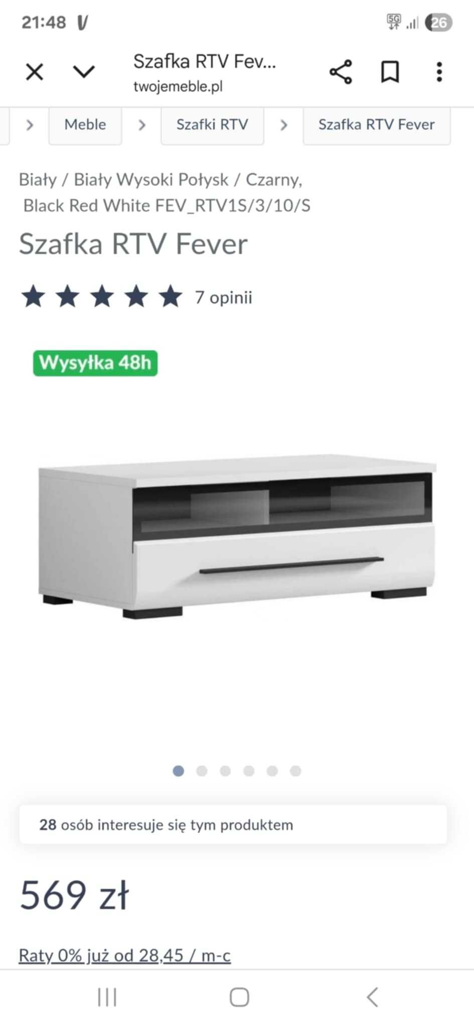 Szafki rtv fever