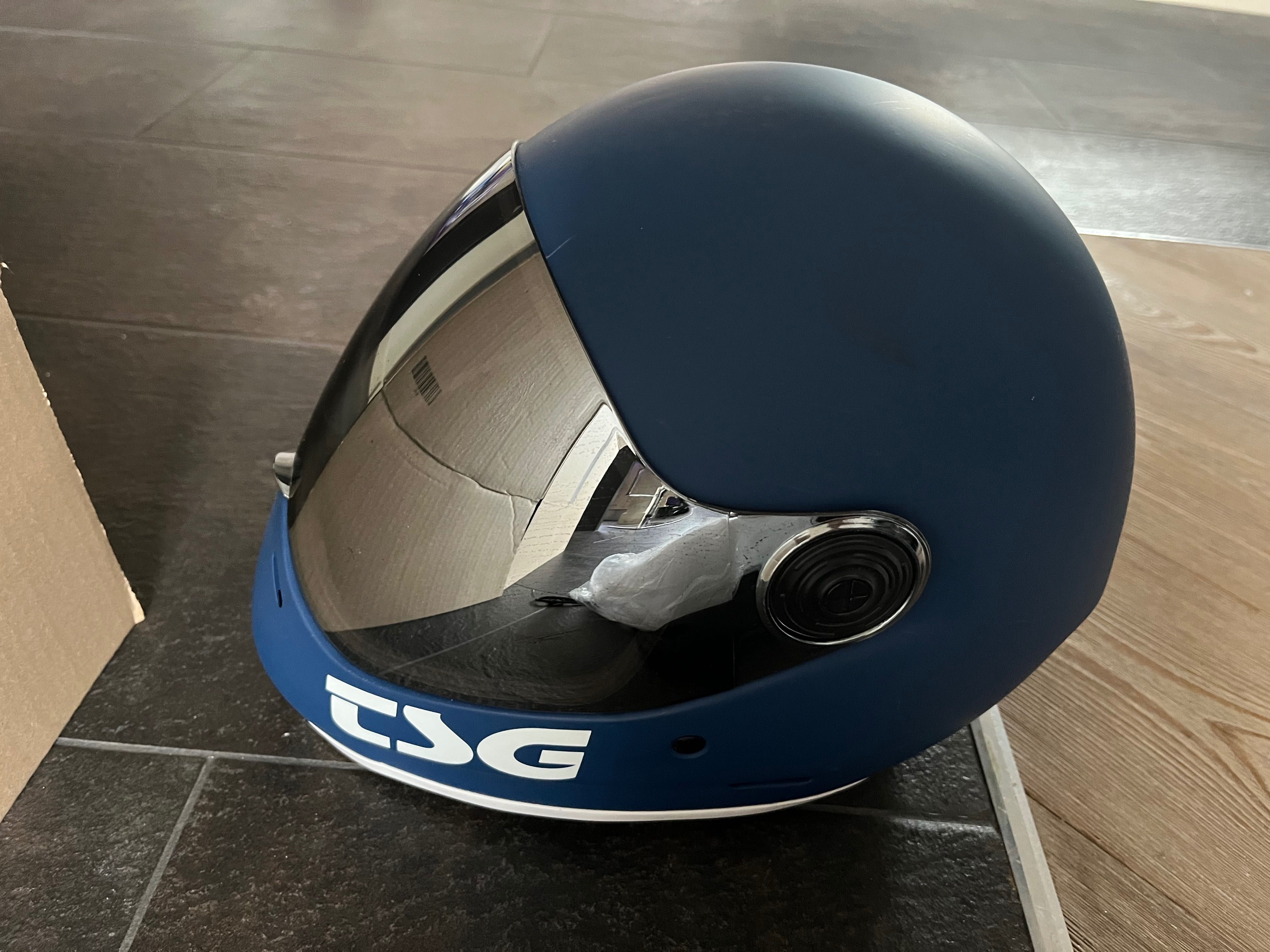 Kask TSG pass pro matt blue na hulajnogę elektryczną/rower rozmiar L
