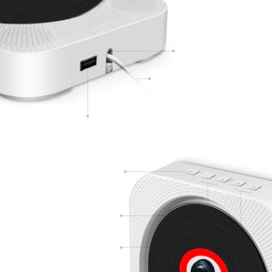 Odtwarzacz Przenośny CD Głośnik Bluetooth Radio Domowe Audio