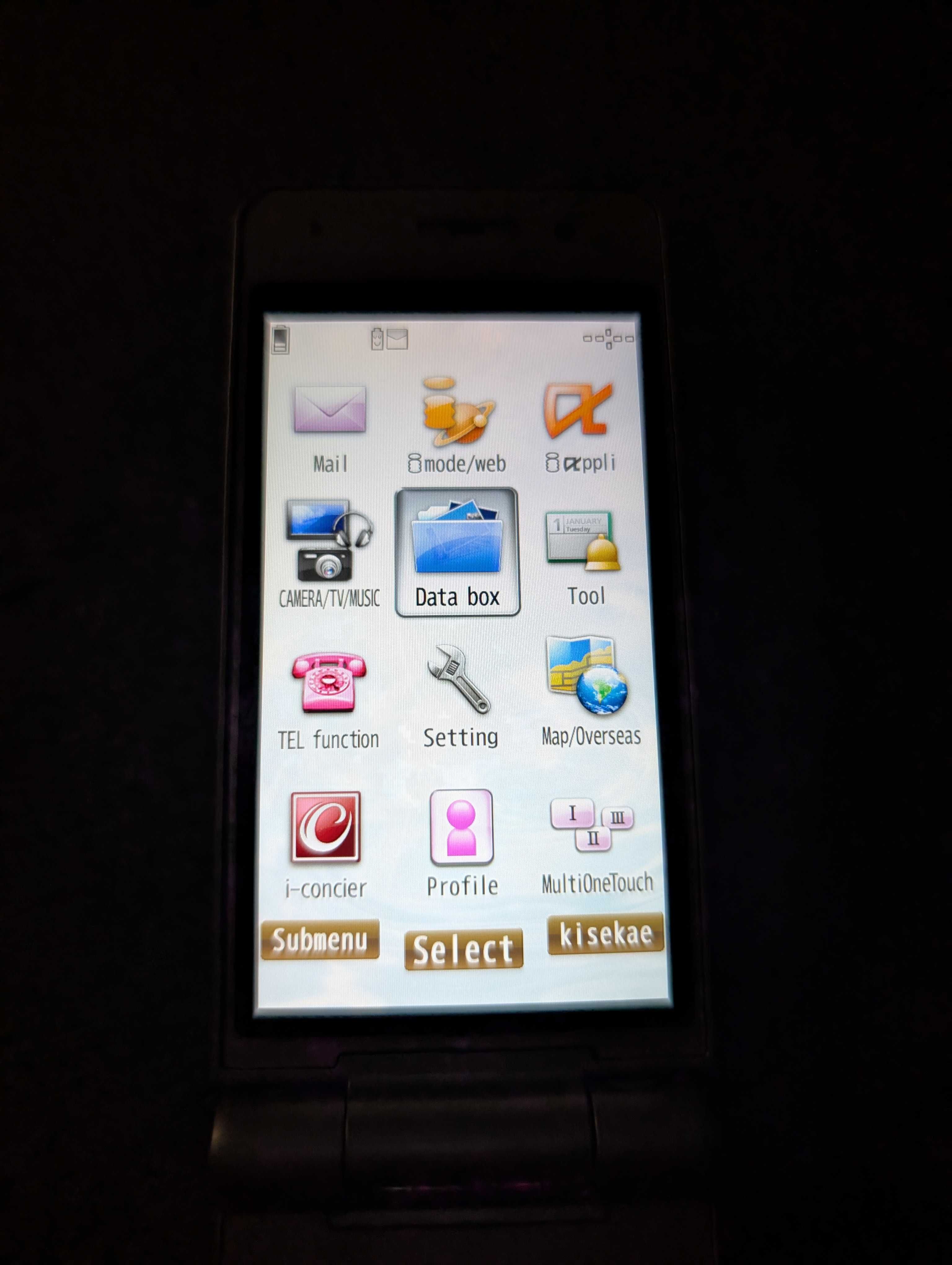 Японский мобильный Panasonic P-01E DOCOMO Flip телефон раскладушка