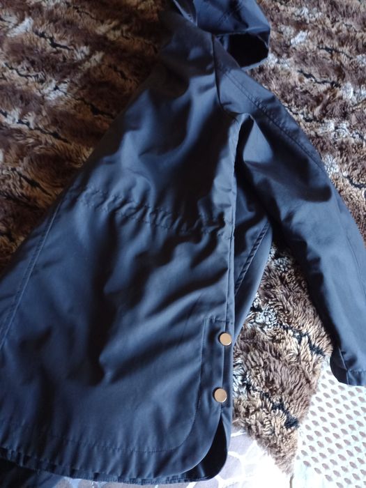 Parka preta de senhora