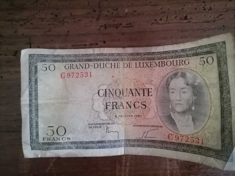 Nota de 50 Francos Luxemburgo 1961