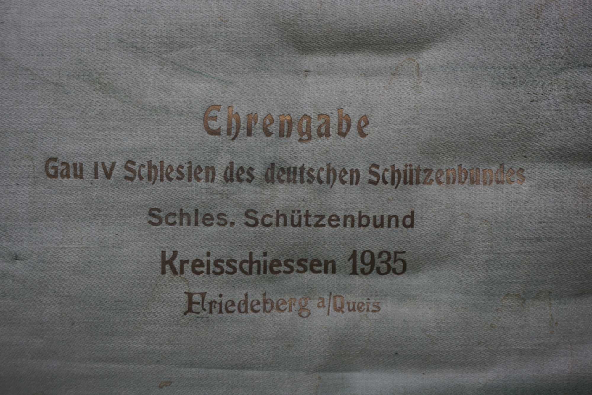 Friedeberg Sląsk nagroda Schutzenbund 1935 pudełko zawody strzeleckie