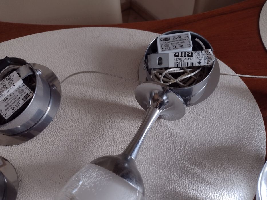 Lampki wiszące  szklane