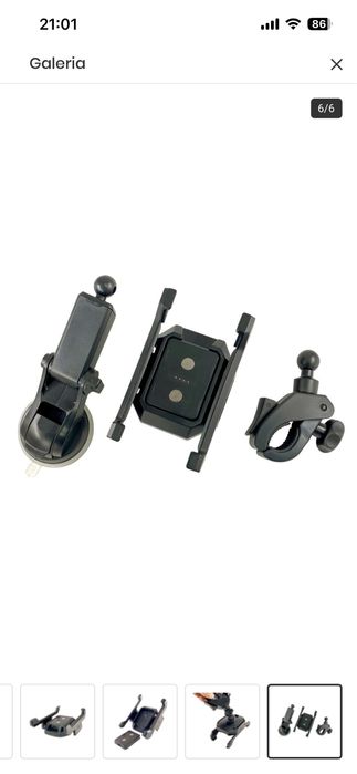 Uchwyt swmochodowy, rowerowy HAMMER Mount Holder Czarny Nowy