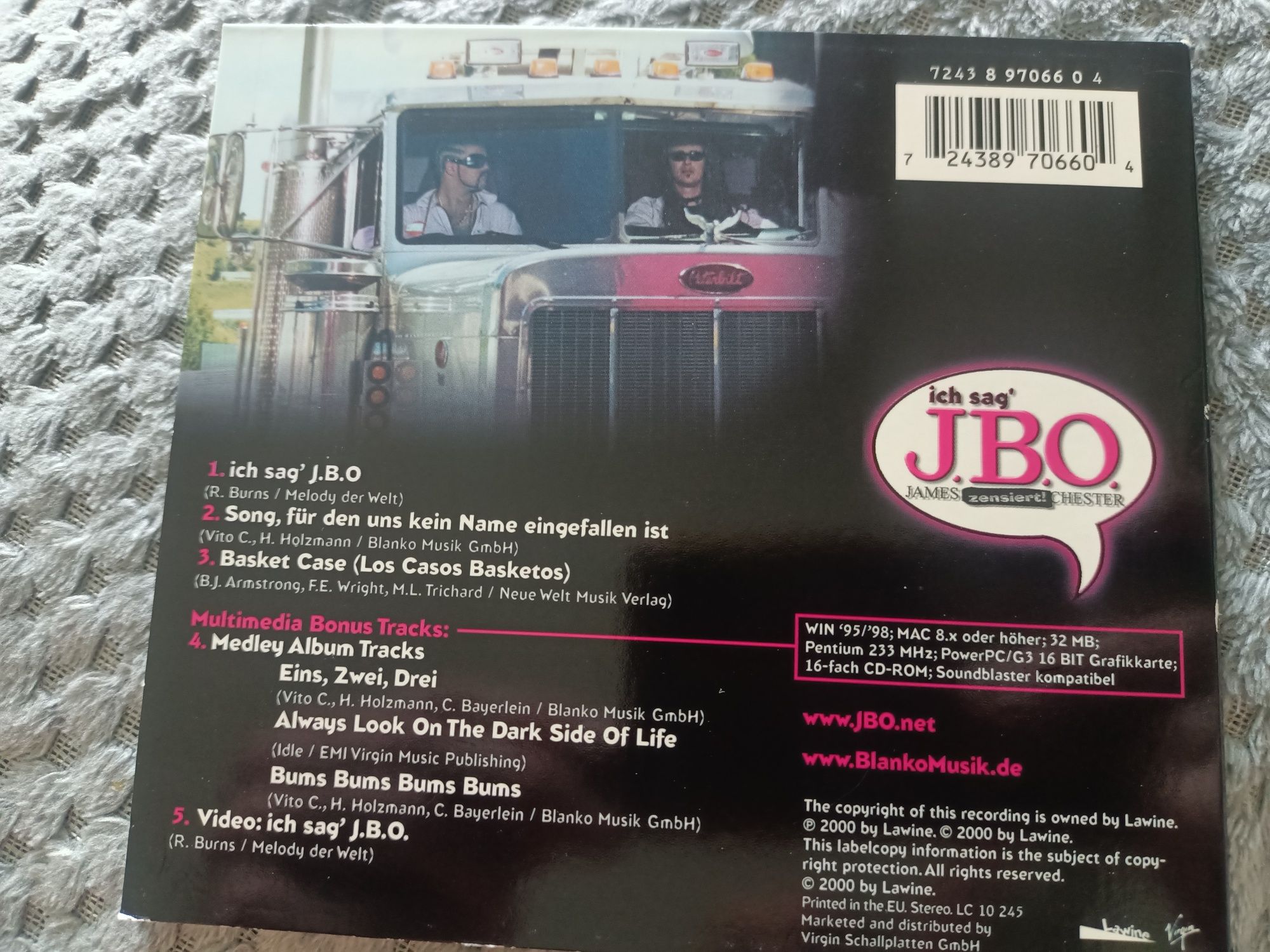 J.B.O. - Ich Sag' J.B.O. (CD, Maxi, Enh)(vg+)