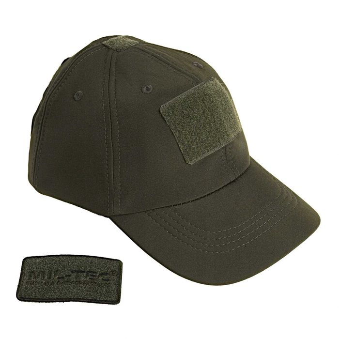 Бейсболка тепла MIL-TEC SoftShell Baseball Olive (на флісі)