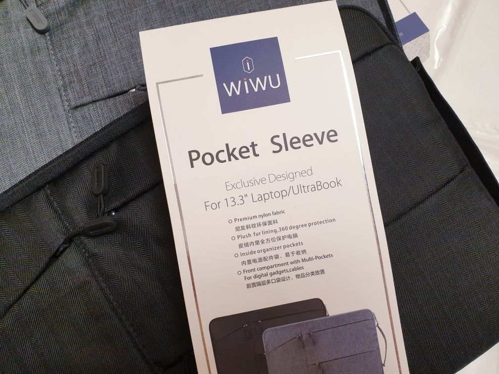 Чехол WIWU Pocket Sleeve 13.3" и 15,4" для MacBook Pro