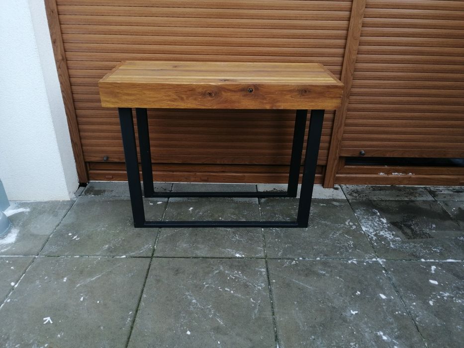 Konsola,stół loftowa dębowa.