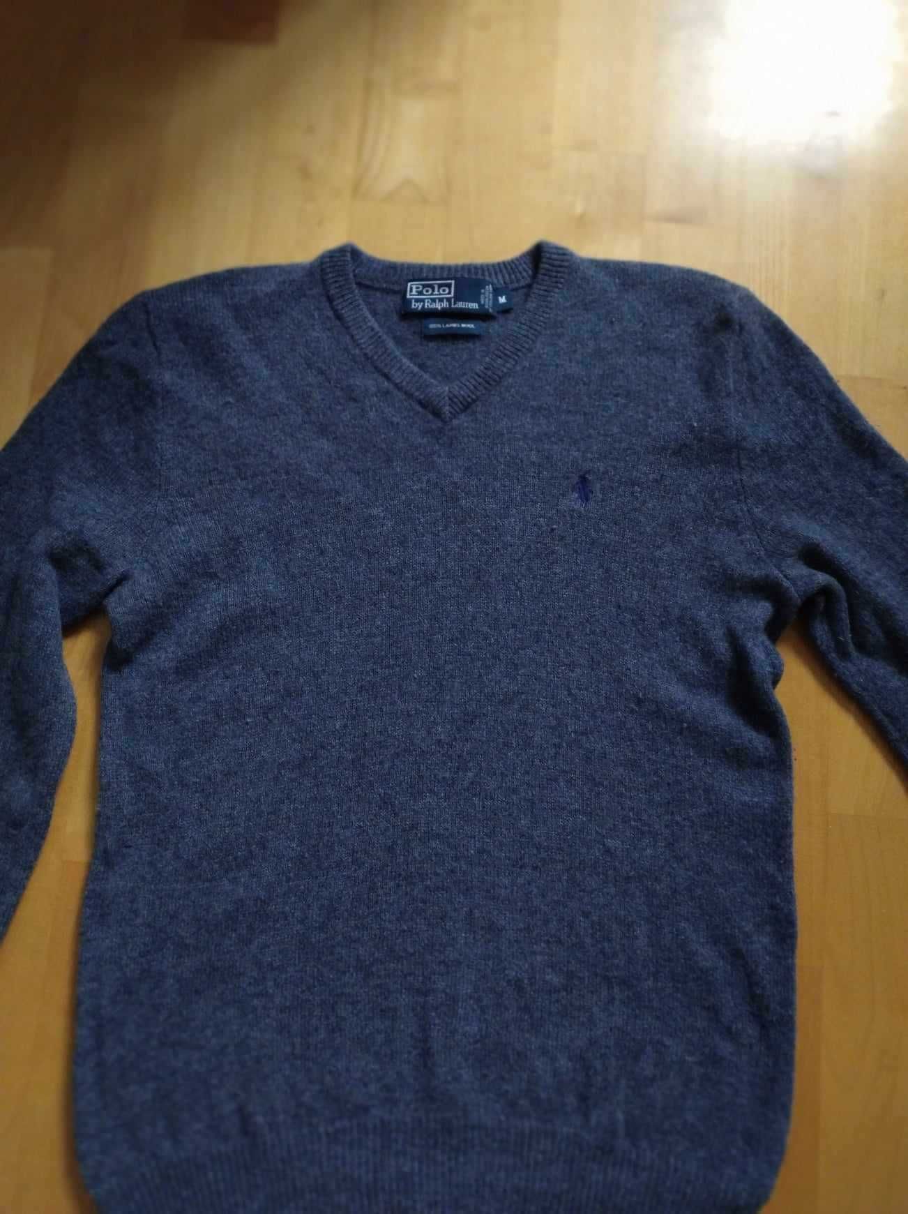 Sweter Ralph Lauren 100%  owcza wełna , M