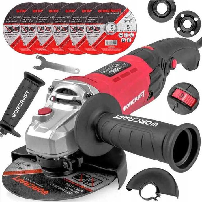 Nowa Szlifierka kątowa Kątówka Mocna Worcraft 1200 W 230 V