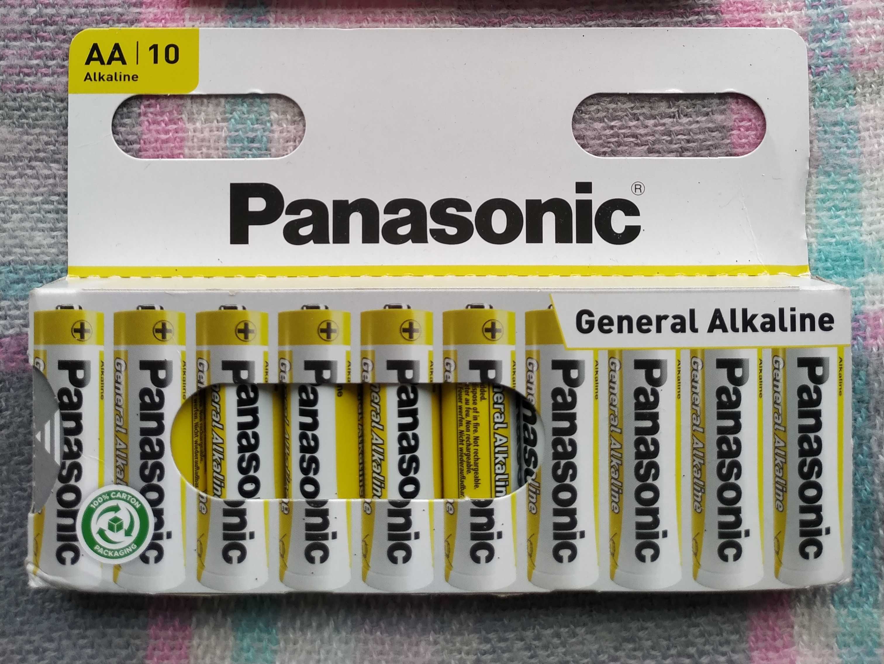 Батарейки щелочные Panasonic АА ААА, 10 шт