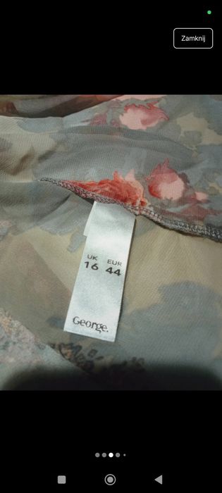 Nowa koszula damska mgiełka George XL/XXL