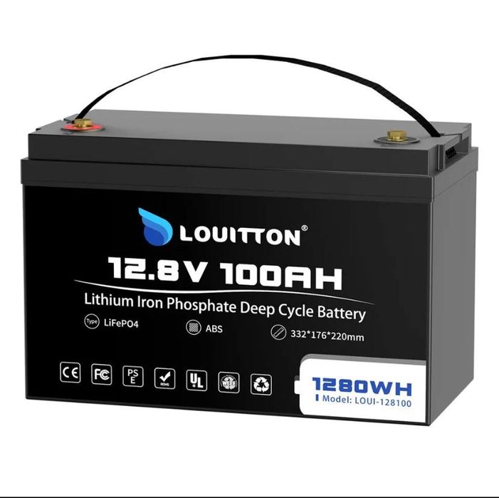 Комплект резервного живлення гібридний інвертор і акб lifepo4 12v100A
