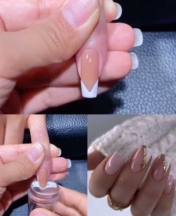 Стемпинг штамп для дизайну нігтів з 2-ма шкребками