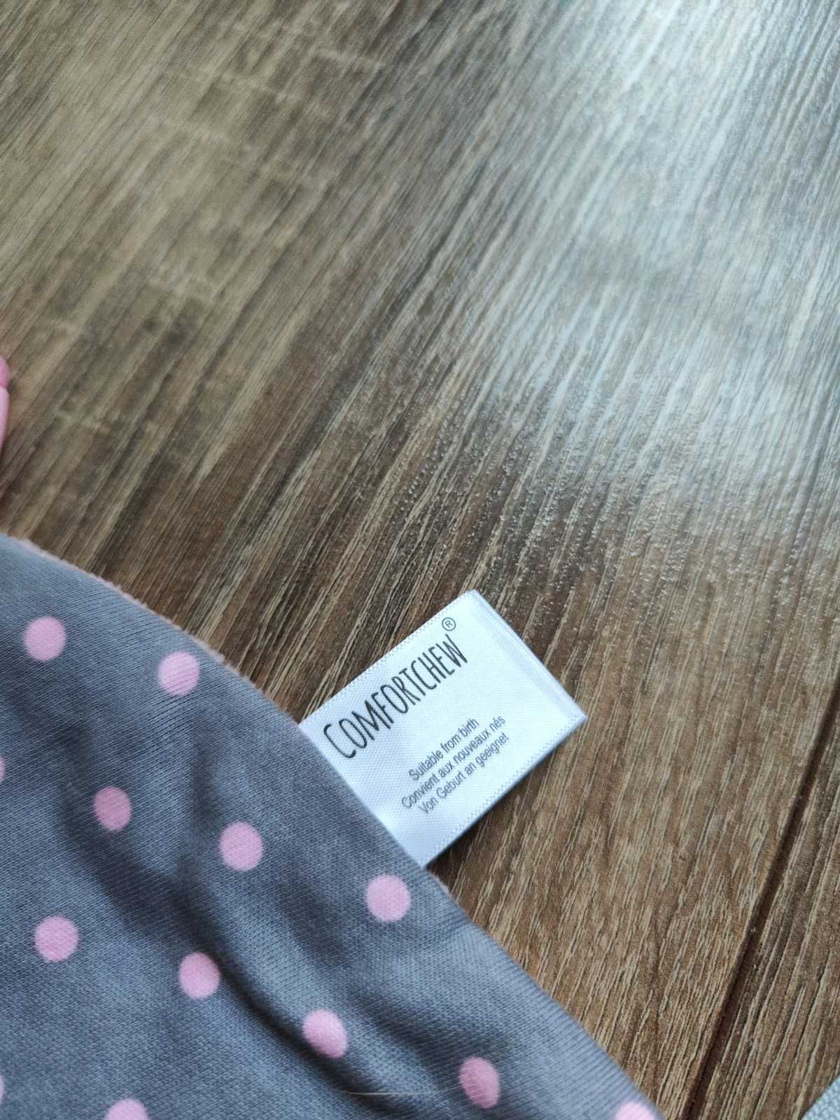 Kocyk przytulanka z gryzakiem Cheeky Chompers Comfortchew różowyi