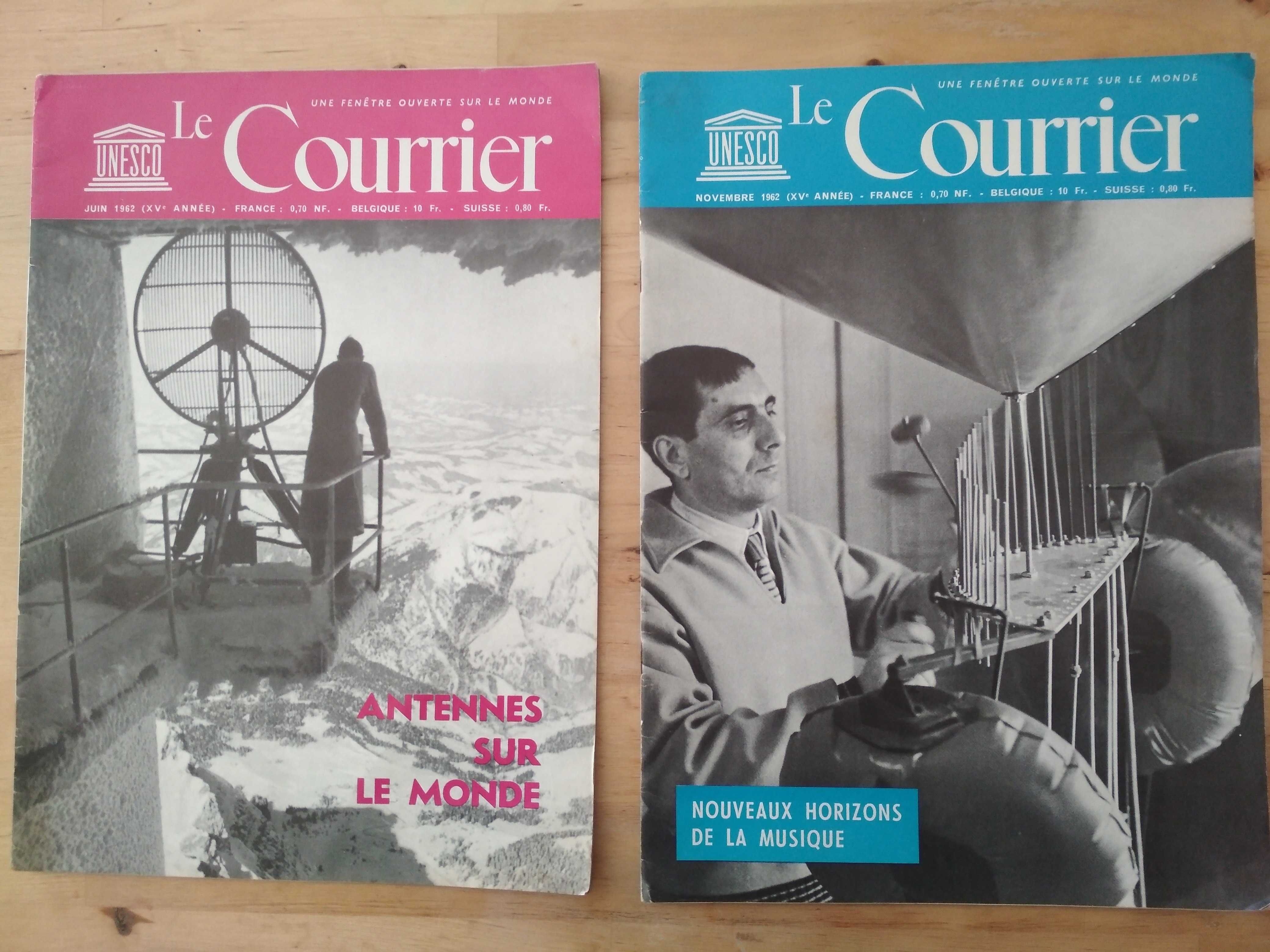 4 revistas Le Courrier, 1962