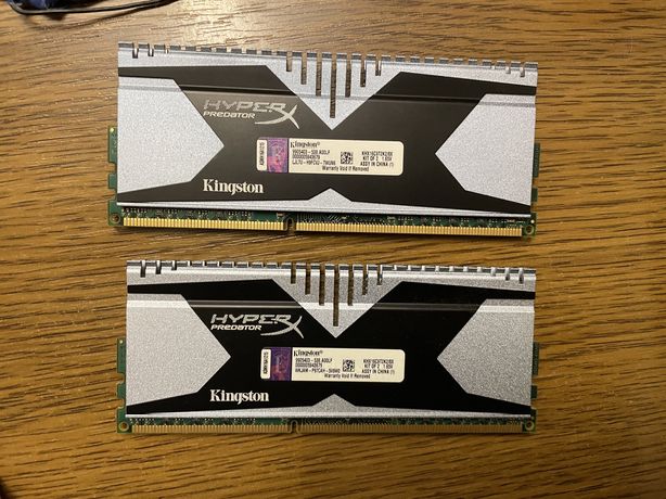 Озу Kingston HyperX 8GB 2x4 DDR3