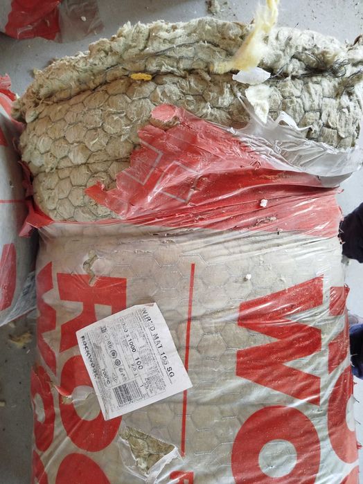 otulina Wired Mat Rockwool 2*1m 10cm wełna nie palna ocieplenie komina