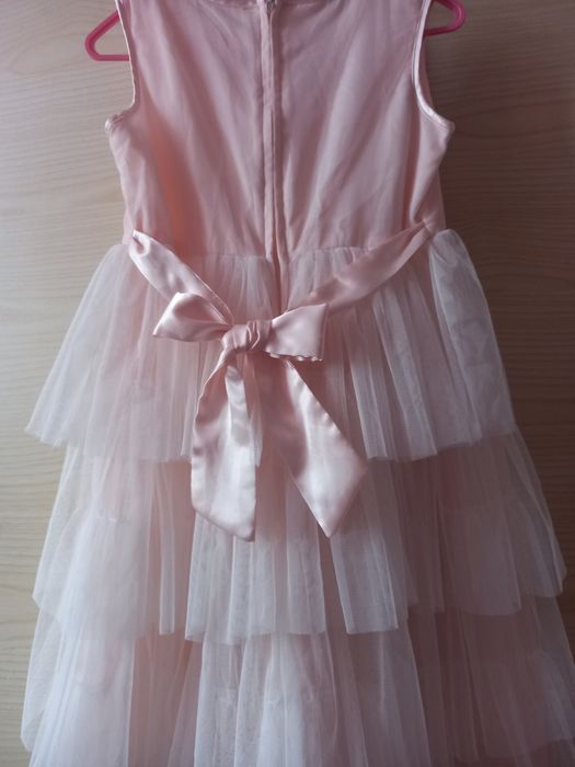 сукня плаття  на свято ніжно рожеве фатін 110 116