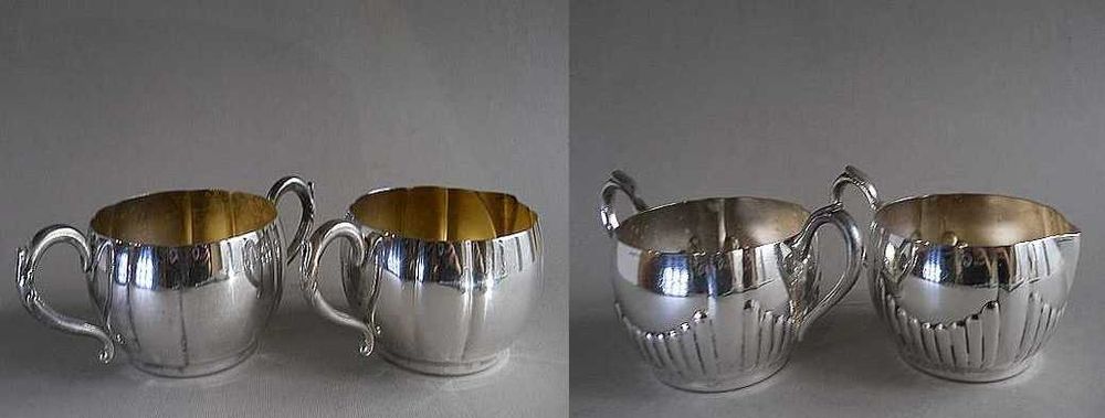 Два винтажных кофейных набора, столовое серебро (мельхиор), США