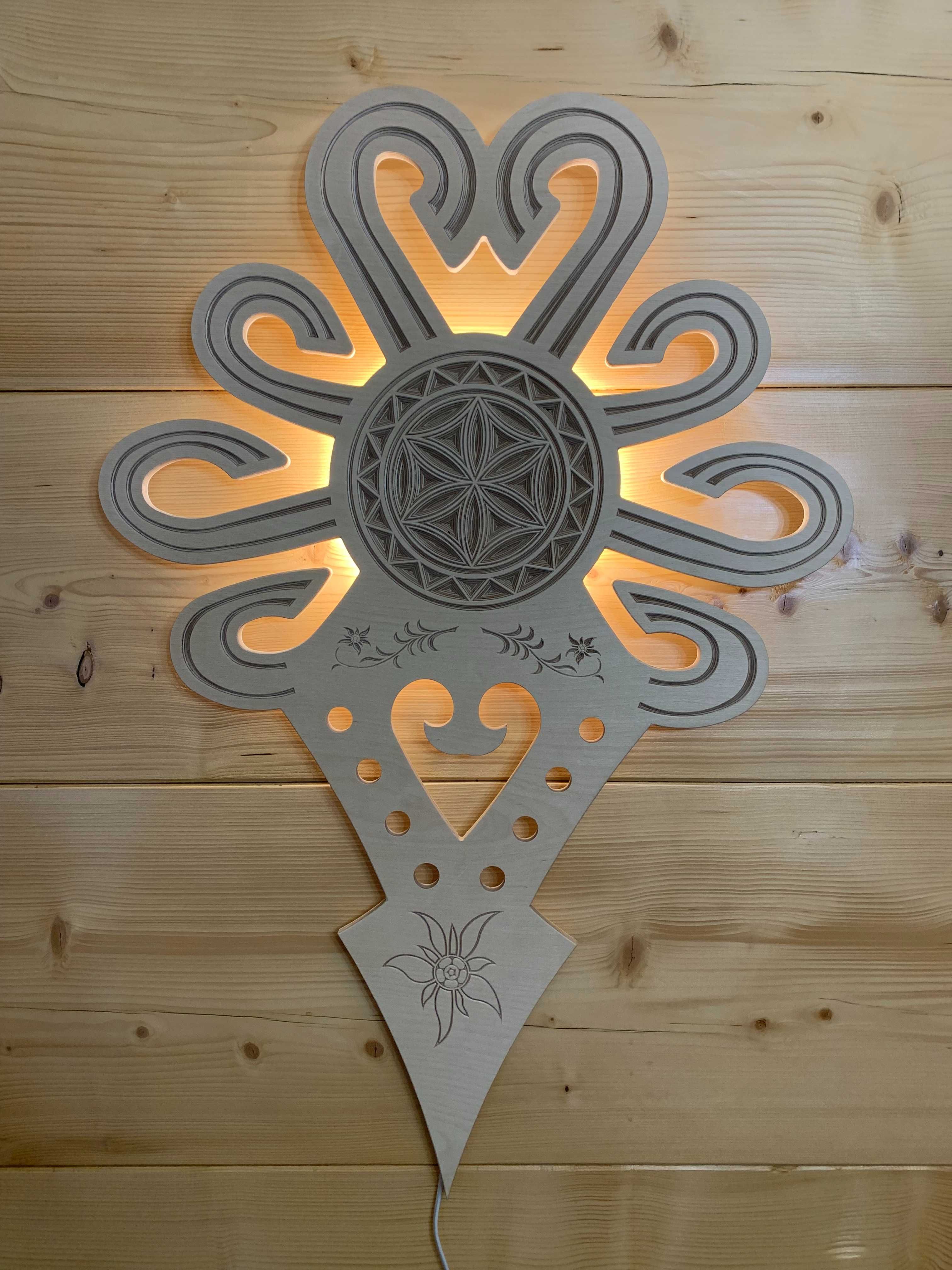 Parzenica lampa Led salon sypialnia pensjonat
