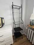metalowy czarny regał ikea Rönnskär