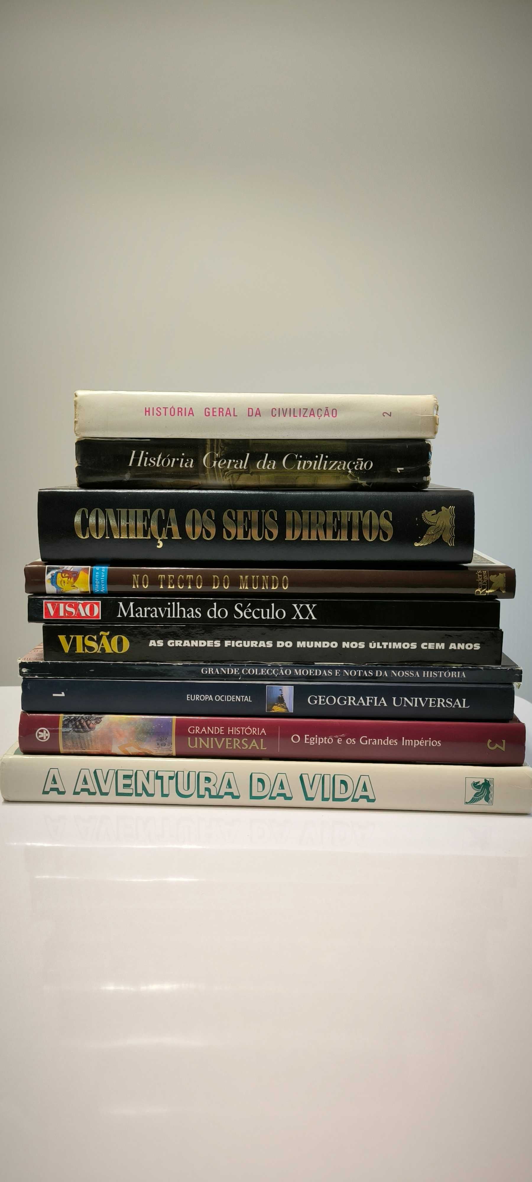 Livros diversos de colecção de capa dura