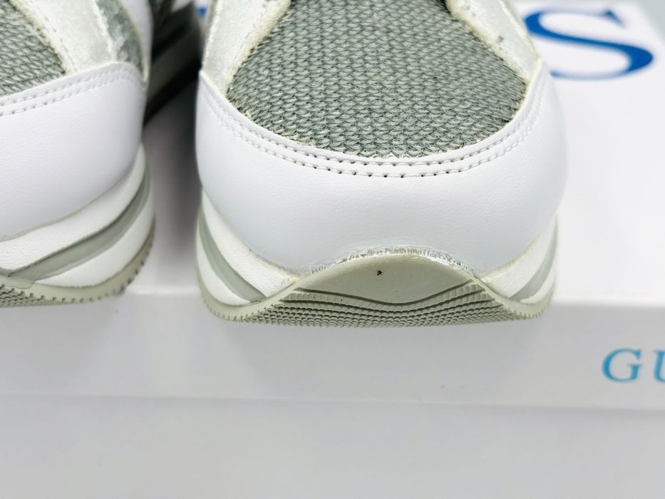 ‼️Nowe oryginalne sneakersy trampki GUESS białe srebrne 37 AZ 058