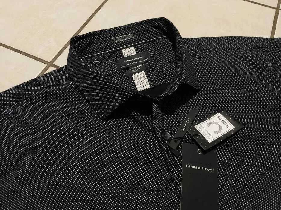 DENIM & FLOWER USA - NOWA! z Metkami Koszula Męska rozmiar XL